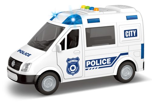 Játék rendőrautó fény és hangefektusokkal, nyíló ajtókkal 22cm