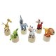Táncoló nyomogatós fa állatok safari 11cm (többféle) 1 db