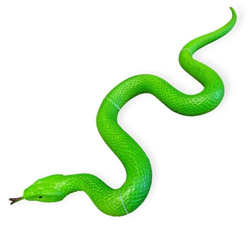 Gumikígyó zöld 60cm