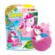INKEE Unicorn Beach gyerek fürdőgolyó tengerparti Unikornis figura meglepetéssel popcorn aroma
