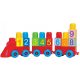 Dohány Toys építőkocka készlet Vonat számokkal mozdony + vagonok + 9 db kocka