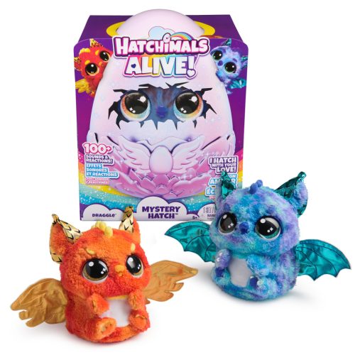 Hatchimals - Titkos óriás tojás interaktív meglepetés kedvenccel (sárkányos)