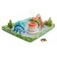 Intex 56132 Gyerekmedence Dinoszaurusz játékközpont 201 × 201 × 36 cm