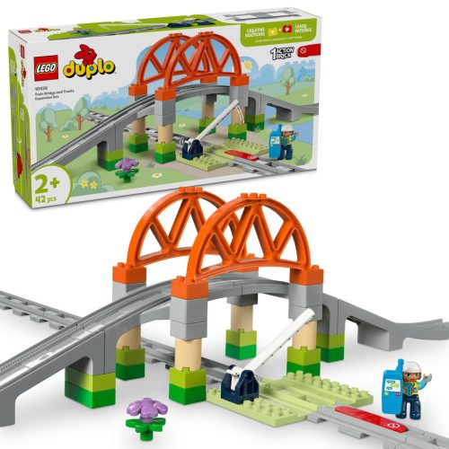 LEGO DUPLO 10426 Vasúti híd és sínek kiegészítő szett