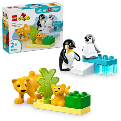 LEGO DUPLO 10442 Állatcsaládok a vadvilágban: Pingvinek és oroszlánok
