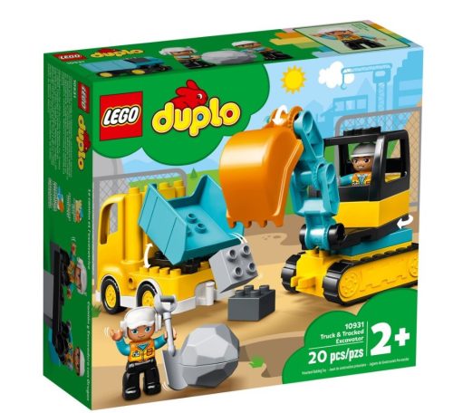 LEGO DUPLO 10931 Teherautó és lánctalpas exkavátor