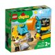 LEGO DUPLO 10931 Teherautó és lánctalpas exkavátor