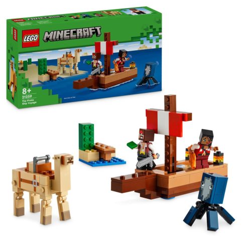 LEGO Minecraft 21259 A kalózhajós utazás