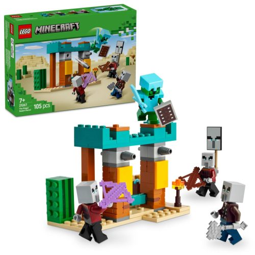 LEGO Minecraft 21267 Illagerek őrjárata a sivatagban