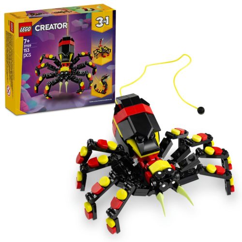 LEGO Creator 3-in-1 31159 Vadállatok: Meglepetésekkel teli pók