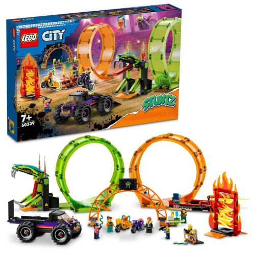 LEGO City 60339 Kaszkadőr aréna dupla hurokkal