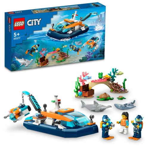 LEGO City 60377 Felfedező búvárhajó