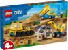 LEGO City 60391 Építőipari teherautók és bontógolyós daru