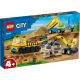 LEGO City 60391 Építőipari teherautók és bontógolyós daru