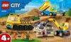LEGO City 60391 Építőipari teherautók és bontógolyós daru