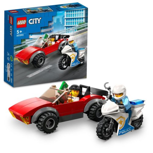 LEGO City 60392 Rendőrségi motoros autós üldözés