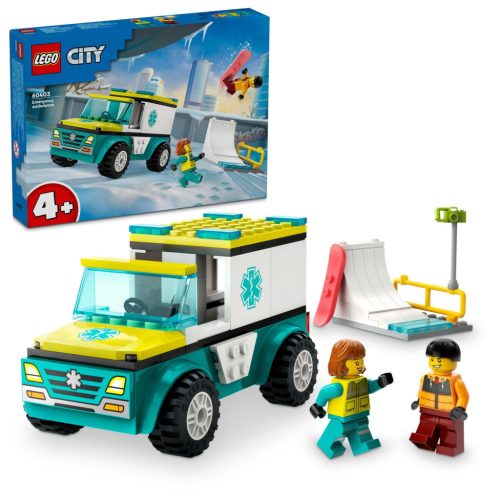 LEGO City 60403 Mentőautó és snowboardos