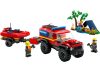 LEGO City 60412 4x4 Tűzoltóautó mentőcsónakkal