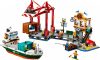 LEGO City 60422 Tengerparti kikötő teherszállító hajóval