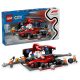LEGO City 60443 F1®-es boxutca és személyzet, Ferrari autóval