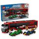LEGO City 60445 F1®-es kamion, RB20 és AMR24 F1®-es autókkal