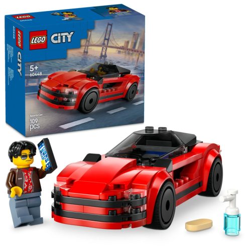 LEGO City 60448 Piros sportautó