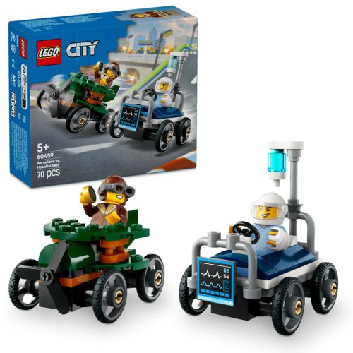 LEGO City 60459 Repülő vs. kórházi ágy, versenyautós csomag