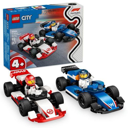 LEGO City 60464 F1®-es Williams Racing és Haas F1® versenyautók