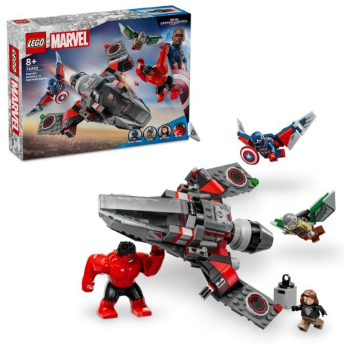 LEGO Marvel 76292 Amerika Kapitány vs. Vörös Hulk csata