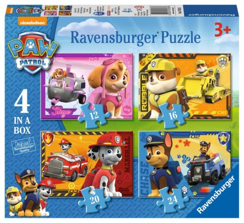 Ravensburger puzzle Mancs őrjárat 12+16+20+24db 72 db