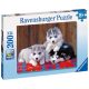 Ravensburger puzzle XXL Husky kiskutyák 200 db