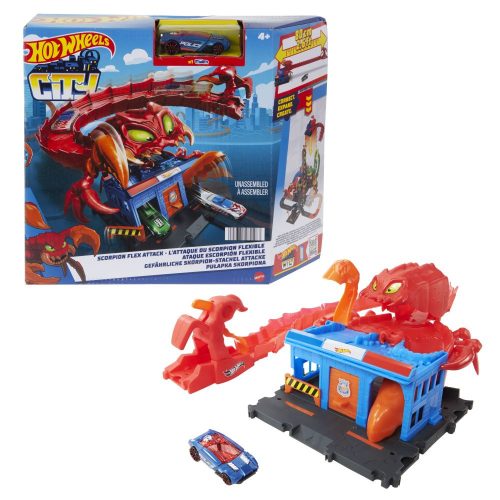 Hot Wheels City Skorpió támadás pályaszett (Scorpion Flex Attack)