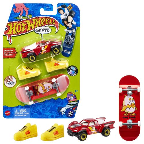 Hot Wheels Skate gördeszka készlet autóval (többféle) 1 szett