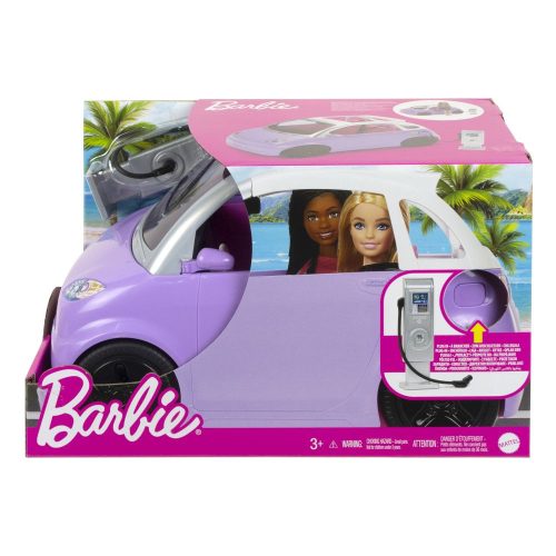 Barbie elektromos autó töltőállomással