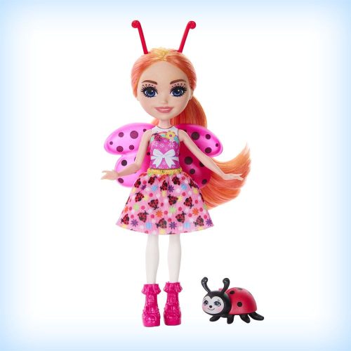 Mattel Enchantimals Glam Party Ladonna baba és Waft katicabogár játékfigura készlet