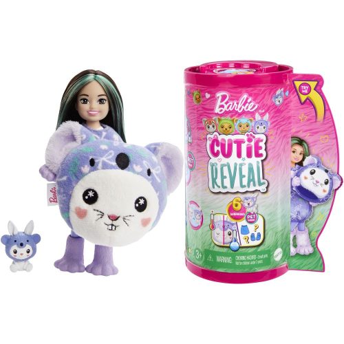 Barbie - Cutie Reveal Barbie baba jelzmezben - nyuszi, koala