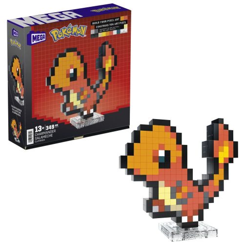 Mega Bloks Pokemon Pixel Art Charmander építőkockák készlet