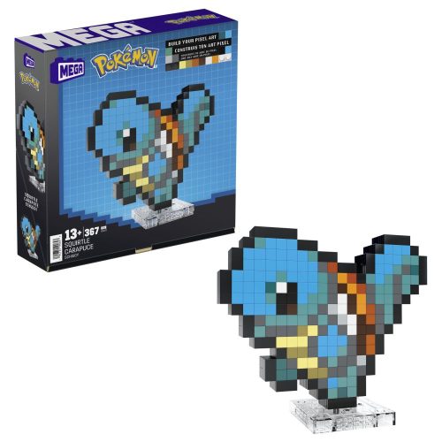 Mega Bloks Pokemon Pixel Art Squirtle építőkockák készlet