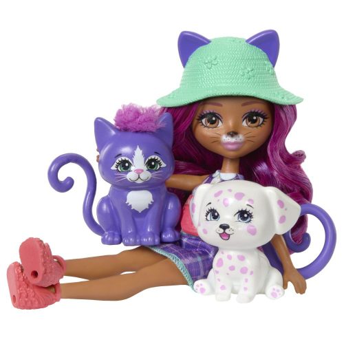 Mattel Enchantimals 2 az 1-ben játékfigura készletek kutyussal és cicával