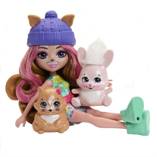 Mattel Enchantimals 2 az 1-ben játékfigura készletek mókussal és nyuszival