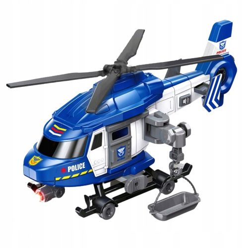 Rendőrségi helikopter fény és hang 28 cm