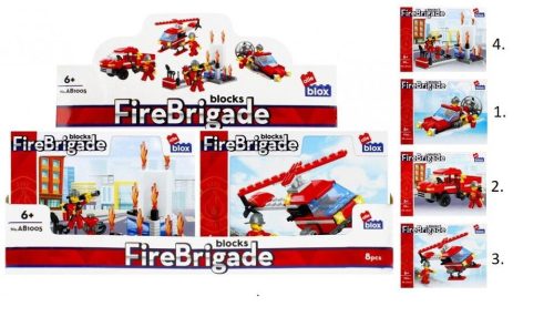 Stavebnica Alleblox FireBrigade 98-104ks/4druhy