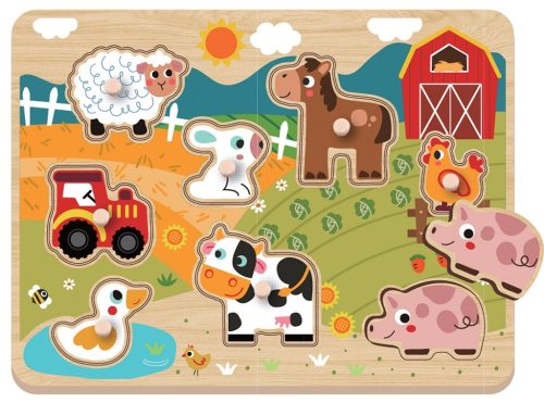 Fa gyerek puzzle Farm 9 db