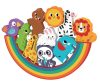 2Kids Toys Balančné puzzle so zvieratkami 2 v 1