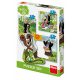 Dino puzzle Kisvakond a réten 3+4+5 db