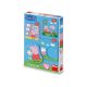 Dino Peppa malac és családja puzzle 3+4+5db 12 db