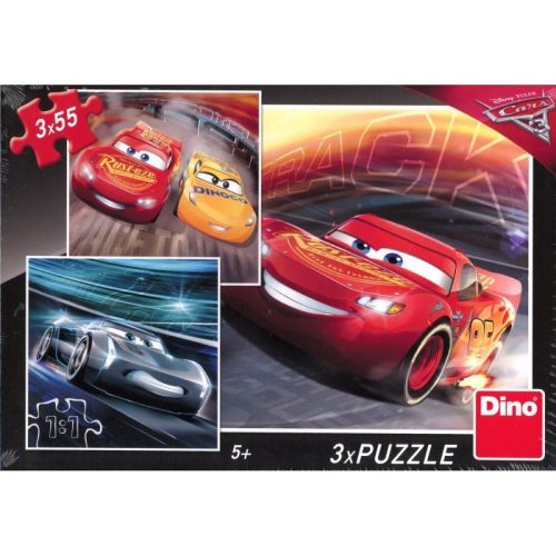 Dino puzzle Verdák 3. 3x55 db 165 db