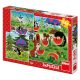 Dino fa puzzle Kisvakond 3x55 db