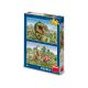 Dino puzzle Dinoszauruszok harca 2x48db 96 db