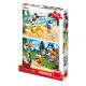 Dino puzzle Mickey egér sportol 2x77 db 154 db